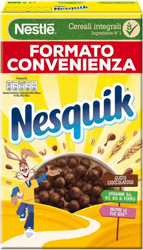 NESQUIK Palline di Cereali con Frumento Integrale e Cacao 625g